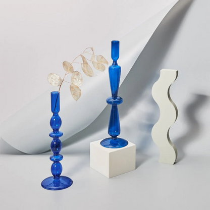 Bleuven - Candles - Bougeoir en verre au design élégant et moderne