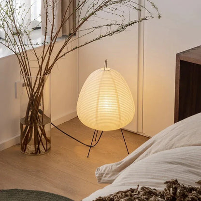 GlowNest | Lampe-lanterne en papier d'inspiration zen