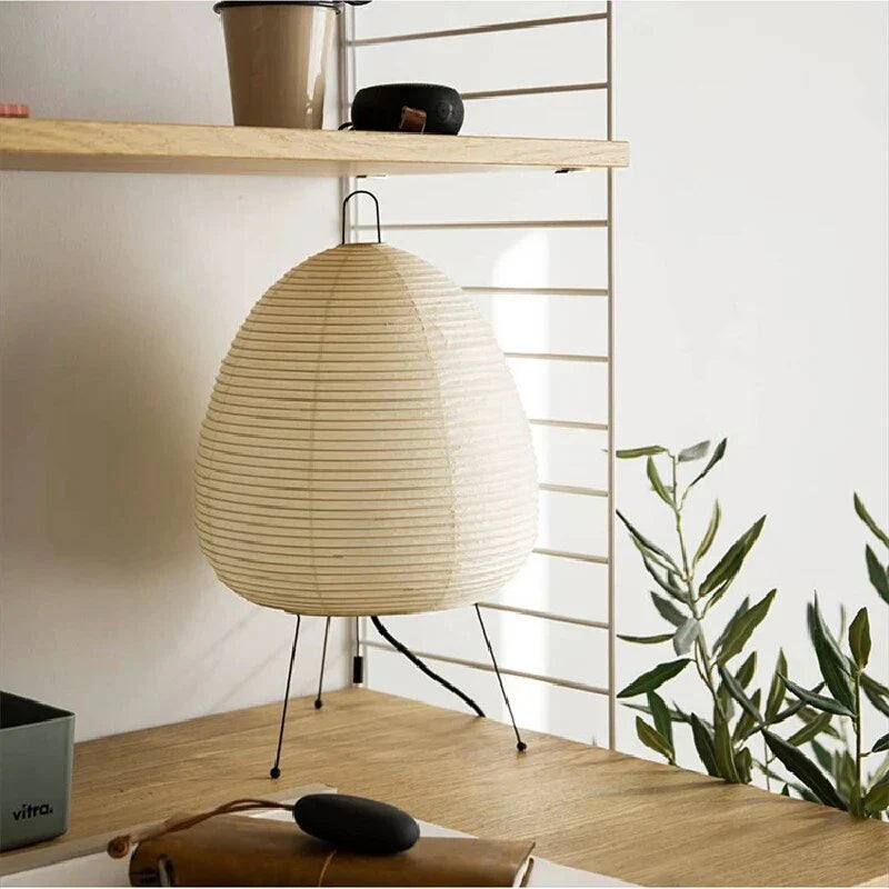 GlowNest | Lampe-lanterne en papier d'inspiration zen