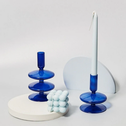 Bleuven - Candles - Bougeoir en verre au design élégant et moderne