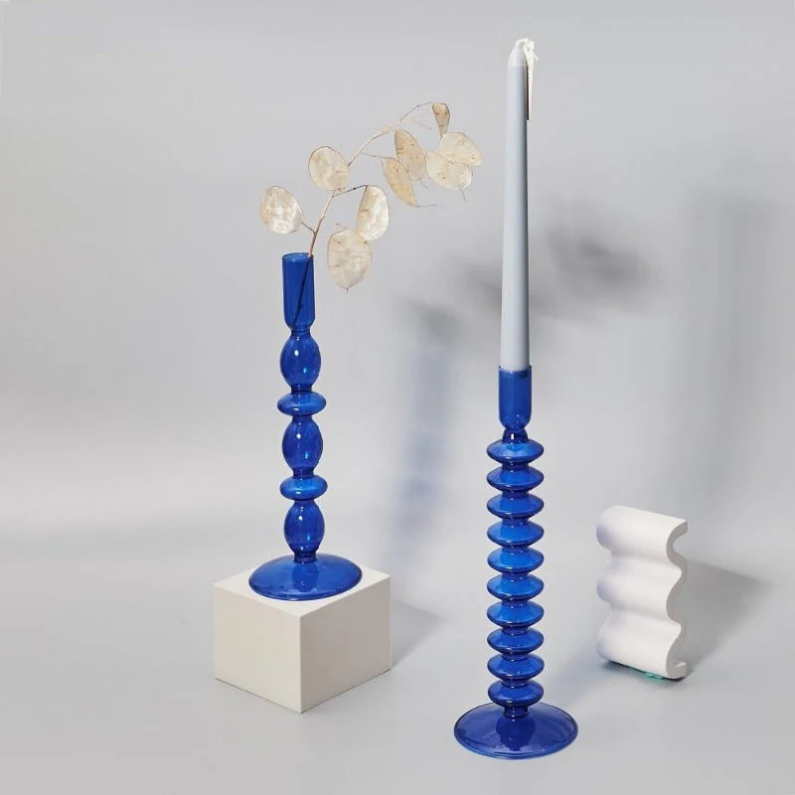 Bleuven - Candles - Bougeoir en verre au design élégant et moderne