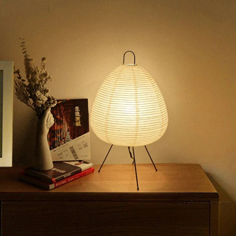 GlowNest | Lampe-lanterne en papier d'inspiration zen